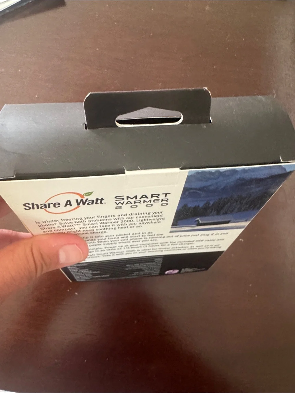 Share A Watt Smart Warmer 2000 NIB  Portable Hand Warmer & Charger - Silver